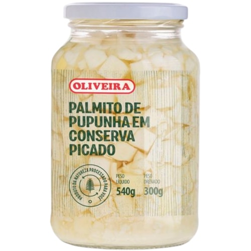 Palmito Oliveira Pupunha Picado Em Conserva 300g
