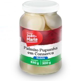 Palmito Pupunha Chácara João e Maria Rodela 300g