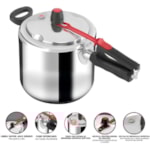 Panela de Pressão Clock Original Polida 7L