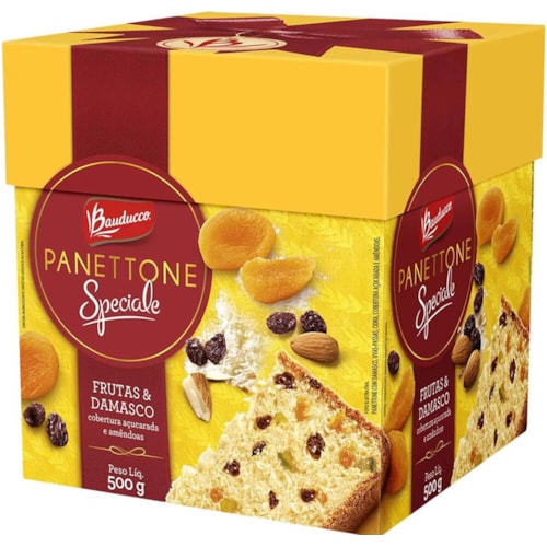 Panettone Bauducco Speciale Frutas e Damasco 500g