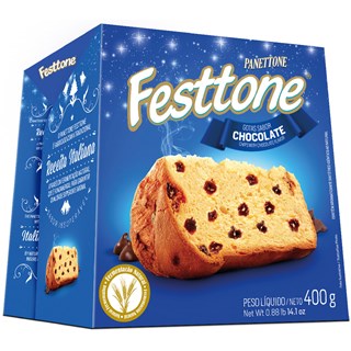 Panettone De Chocolate Festtone 400g