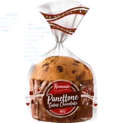 Panettone Romanato Gotas de Chocolate 400g