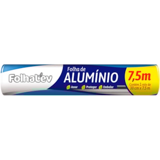 Papel Alumínio FolhaLev Rolo 30cmx7,5m
