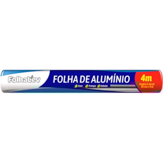 Papel Alumínio FolhaLev Rolo 40cmx4m