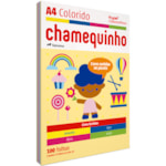 Papel Chamequinho Colorido Com 4 Cores A4 100FL