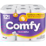 Papel Higiênico Comfy Folha Dupla Neutro 20m 12Un