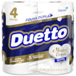 Papel Higiênico Duetto Folha Dupla Neutro 30m 4 Unidades