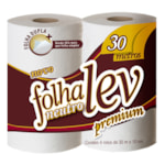Papel Higiênico Folhalev Folha Dupla Neutro 30m 4 unidades