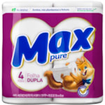 Papel Higiênico Max Pure Folha Dupla 30m 4Un