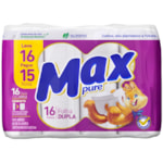 Papel Higiênico Max Pure Folha Dupla 30m Leve 16 Pague 15