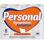 Papel Higiênico Personal Folha Simples Neutro 30m 8 Unidades