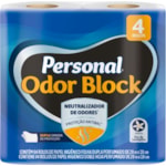 Papel Higiênico Personal Odor Block Folha Dupla 20m 4Un