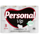 Papel Higiênico Personal Vip Folha Dupla Neutro 30m 8 Unidades