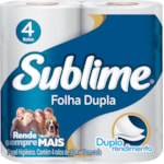 Papel Higiênico Softys Sublime Folha Dupla Neutro 30m 4 Unidades