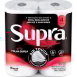 Papel Higiênico Supra Folha Dupla 30M 4Un