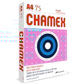 Papel Sulfite Chamex Edição Outubro Rosa A4 500Fl