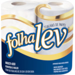Papel Toalha FolhaLev Branco  50 Folhas 2UN
