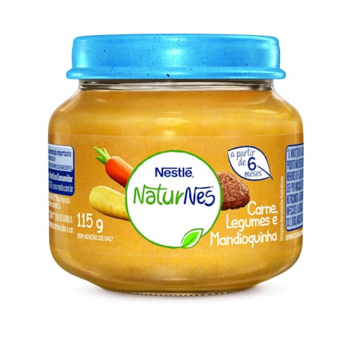 Papinha Nestlé Carne, Legumes e Mandioquinha 115g