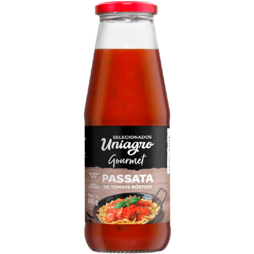 Passata de Tomate Uniagro Rústica 680g