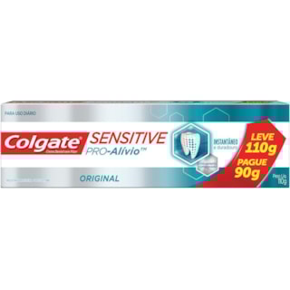 Pasta de Dente Colgate Sensitive Pro Alívio Leve 110g Pague 90g