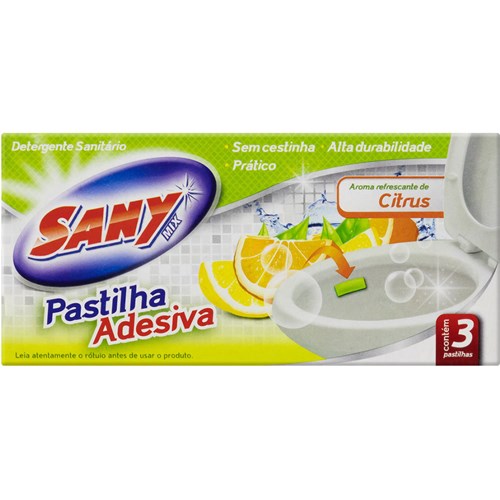 Pastilha Adesiva Sany Mix Citrus 3Un