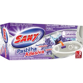 Pastilha Adesiva Sany Mix Lavanda 3Un