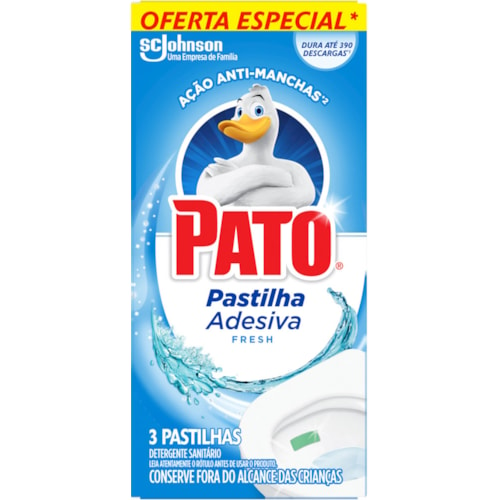 Pastilha Sanitária Pato Adesiva Fresh 3Un Leve + Pague -