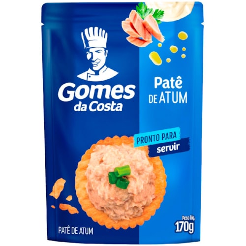 Patê de Atum Gomes da Costa Tradicional Sachet 170g