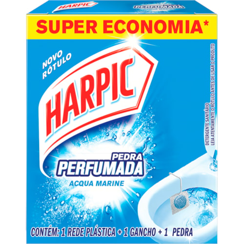 Pedra Sanitária Harpic Acqua Marine 20g