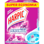 Pedra Sanitária Harpic Perfumada Lavanda e Bem Estar 20g Embalagem Eco