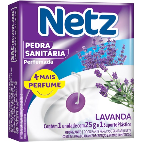 Pedra Sanitária Netz Lavanda 12Un 25g