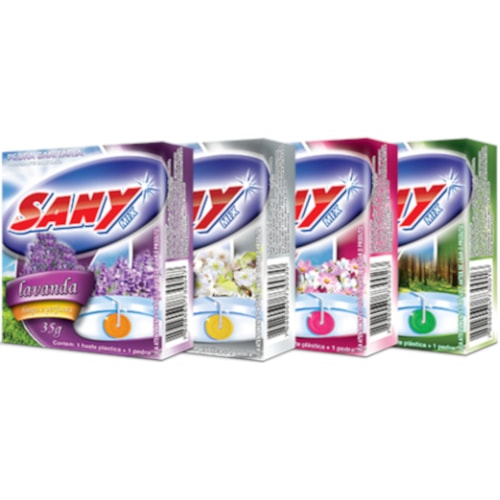 Pedra Sanitária Sany Bril Sortido 12x35g