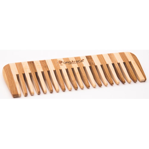 Pente de Bambu Orgânica Marchetado 1 Unidade