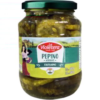 Pepino Em Conserva La Violetera Agridoce Fatiado 180g