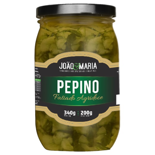 Pepinos em Conserva Agridoce João e Maria 200g