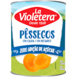 Pêssego La VIoletera Metades em Calda Zero Açúcar 485g