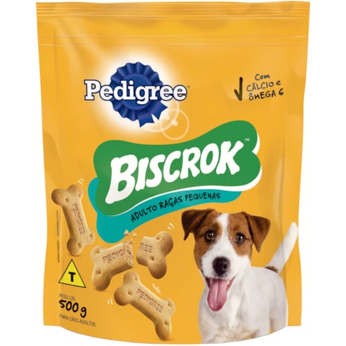 Petisco Canino Biscrok Adulto Raças Pequenas 500g