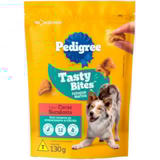 Petisco Pedigree Tasty Bites Carne Suculenta 130g