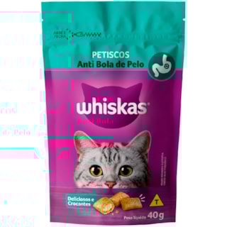 Petisco Whiskas Anti Bola de Pelo 40g