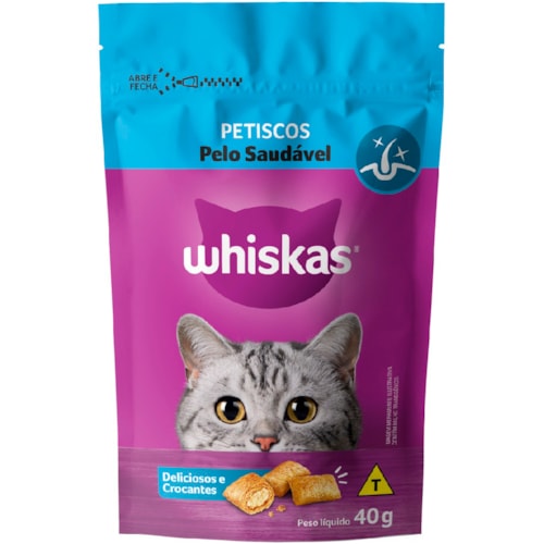 Petisco Whiskas Pelo Saudável 40g