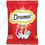 Petiscos Dreamies Sabor Carne Tentadora Para Felinos 40g