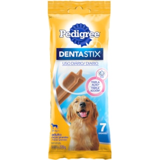 Petiscos Para Cães Pedigree Detastix Raças Grandes 7Un 110g