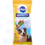 Petiscos Para Cães Pedigree Detastix Raças Médias 7Un 110g