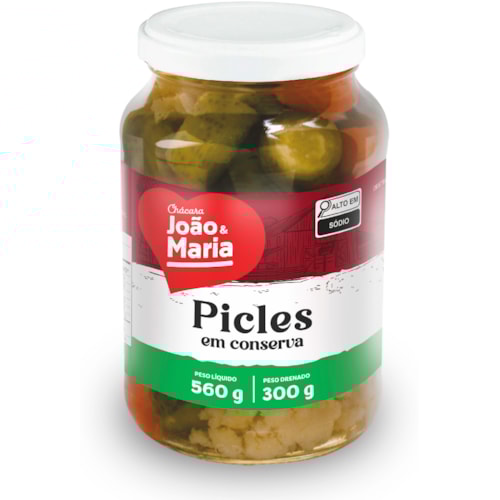 Picles em Conserva Chácara João e Maria 300g