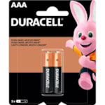 Pilha Duracell Alcalina AAA 2Un