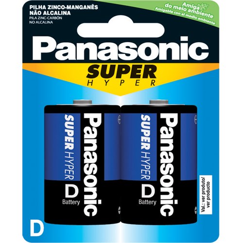 Pilha Panasonic Comum Super Hyper= 8 Pilhas AAA (Palito)+8 Pilhas AA  (Pequena)
