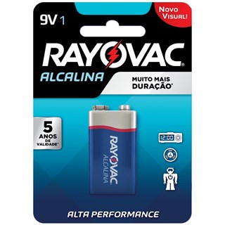 Pilha Rayovac Alcalina Bateria 9V