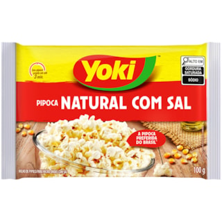 Pipoca de Micro-ondas Yoki Com Sal 100g