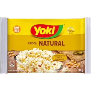 Pipoca de Micro-ondas Yoki Natural 100g