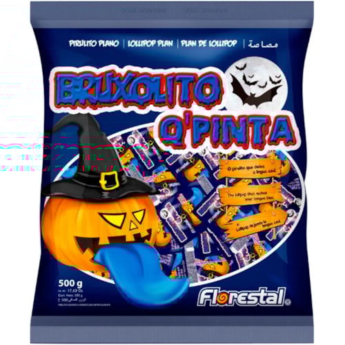 Pirulito Bruxolito Florestal Q Pinta 50 Unidades